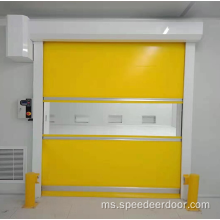 Pintu roll-up berkelajuan tinggi kalis air dengan elektrik automatik